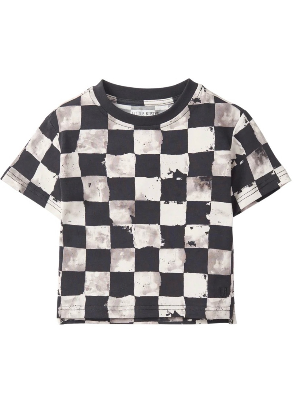 Little Bipsy Black & White Checkerboard Tee